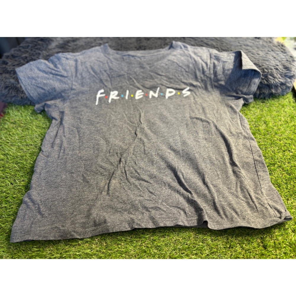 Friends TV Show T Shirt Gray Women's XL Short Sleeve Graphic Tee Top